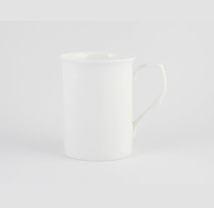 White 10oz Castle Mugs Set of 6 by CHINACAVE